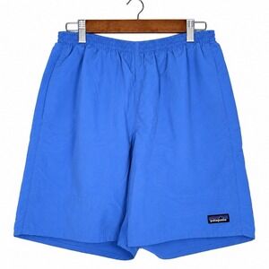 Patagonia Men's Baggies Longs 7" M Lago Blue Nylon Hybrid Shorts Preppy 58034